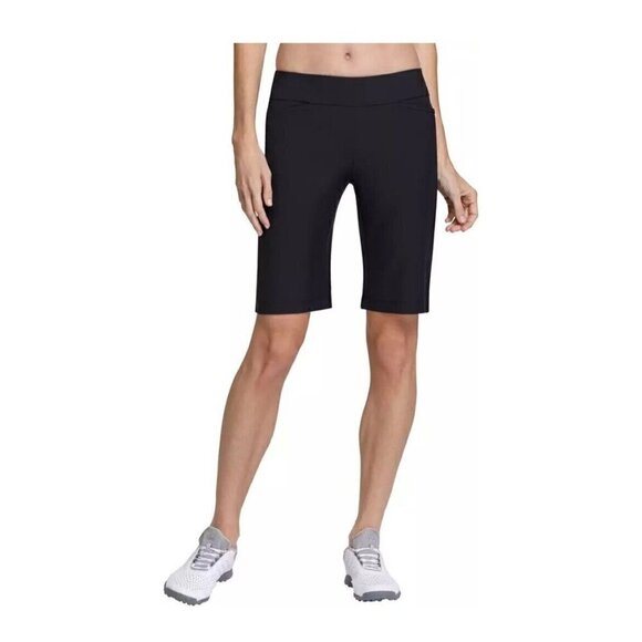 Tail White Label Black Golf Bermuda Shorts 6 Stretch Pockets Womens UPF 50 NEW - Picture 1 of 6